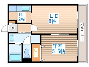 シャイニングライブⅢの物件間取画像